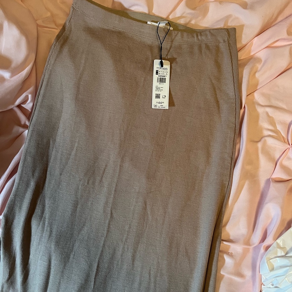 Garage Ribbed Maxi Skirt (never worn, available as a matching set)